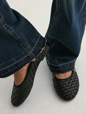 Nelly Braided Ballerina - Svart