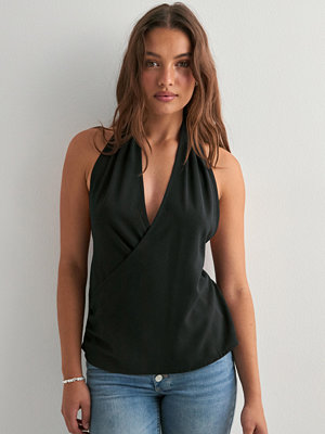 Nelly Halterneck Top - Svart