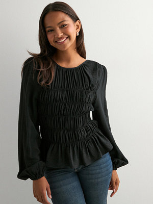 Nelly My Best Smock Blouse - Svart