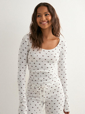 Nelly Cute Print LS Top - Multi/Mönstrad