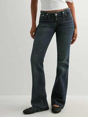 Nelly No Waist Bootcut Jeans - Blå