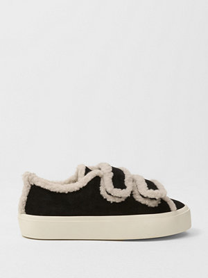 INUIKII Shearling Low Velcro - Svart