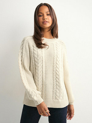 Vero Moda Awtoa Ls O-Neck Knit Noos - Vit