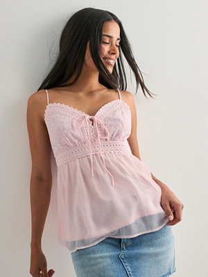 Vero Moda Vmdina Detail Singlet Wvn Exp Ga Sb - Rosa