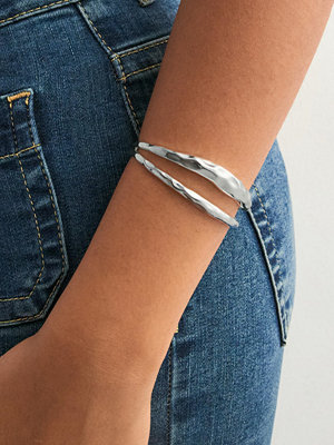 Pieces armband Fpfally J Bracelet Cuff Plated - Silver