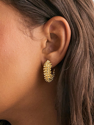 Pieces örhängen Pcfiona J Earrings Box - Guld