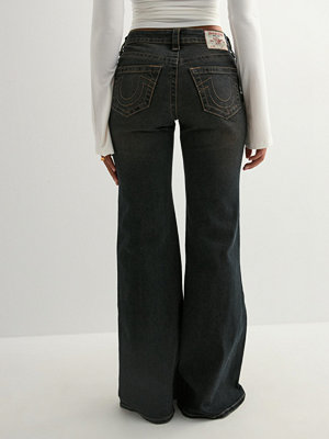 True Religion High Rise Wide Leg Flare Pending New Name - Svart