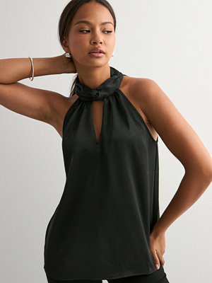 Neo Noir Svala Heavy Sateen Top - Svart