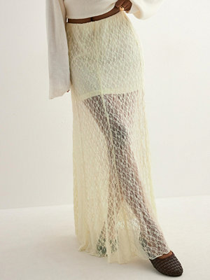 Kjolar - Neo Noir Mariya Lace Skirt - Vit