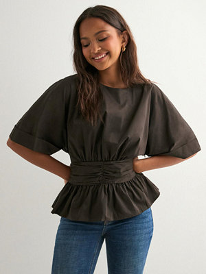 Neo Noir Annegret Poplin Blouse - Brun