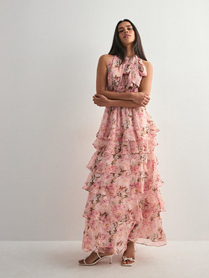 Neo Noir Marli Flower Chiffon Dress - Rosa