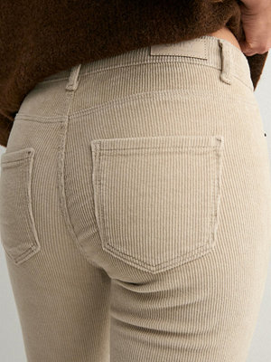 Jeans - Only Onlmary-Global Mid Cord Flared Pnt - Beige
