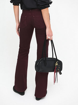 Jeans - Nelly Low Waist Bootcut Stitch Jeans - Röd