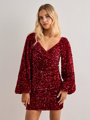 Nelly Sparkle Heartshaped Dress - Röd