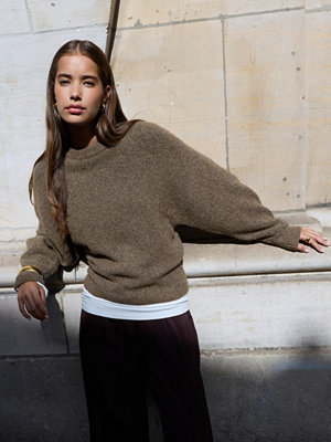 Nelly Alpaca blend Knit Sweater - Brun