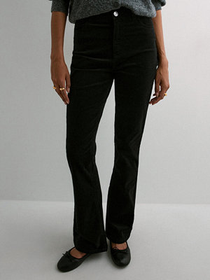 Pieces Pcjoya Hw Flared Corduroy Denim Jea - Svart
