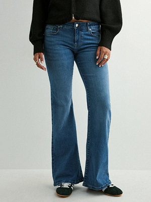 Jeans - Only Onltiger Lw Wide Mb Flared Dnm Pim - Blå