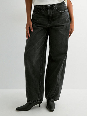 Vero Moda Vmzelda Hr Barrel Denim Jeans Mix - Svart