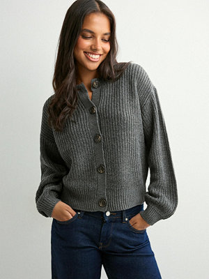 Vero Moda Vmlea Ls O-Neck Cardigan Noos - Grå