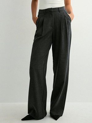 Vero Moda byxor Vmbestie Mw Wide Dad Pant Noos - Grå