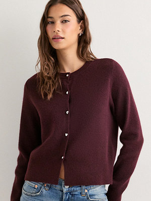 Vero Moda Vmkacy Ls O-Neck Cardigan - Röd