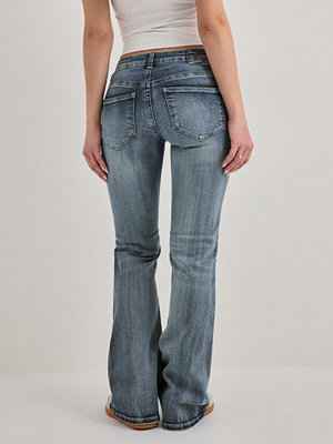 Jeans - Nelly Super Low Waist Bootcut Jeans - Blå