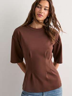 Vero Moda Vmtanya 2/4 Fitted Top Jrs Exp - Brun