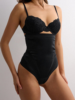 Spanx High Waisted Thong - Svart