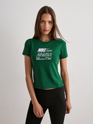 Nike W Nsw Chll Knt Mdcrp Vrb17 Tee - Grön