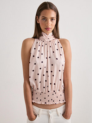 Toppar - Neo Noir Jos Big Dot Top - Rosa