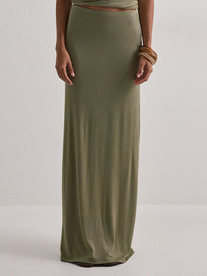 Nelly Perfect Low Waist Maxi Skirt - Grön