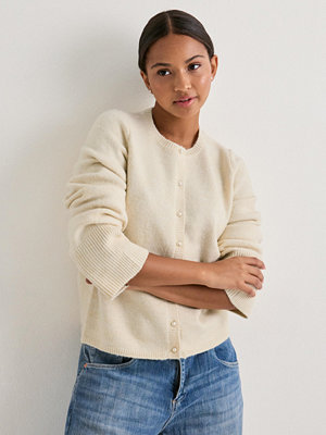 Vero Moda Awmariann Ls O-Neck Knit Cardigan - Beige