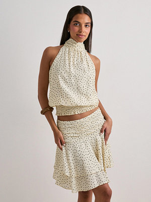 Neo Noir Janie Mini Dot Skirt - Vit
