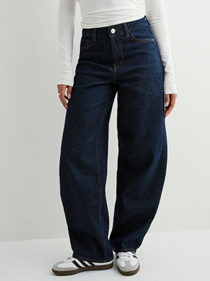 Pieces Pcgrace Mw Barrel Jeans Noos Bc - Blå