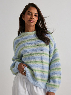 Vero Moda Vmmaybe Stripe Ls O-Neck Pullover N - Blå