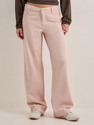 Only Onlbrenda-Soft Life Lw Wide Pant Pn - Rosa