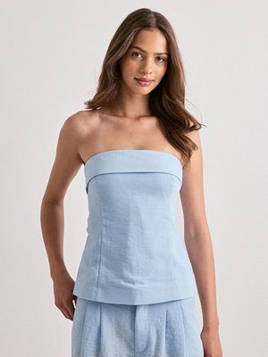 Only Onlemmia S/L Tube Top Pnt - Blå