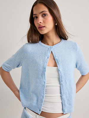 Vero Moda Vmdoffy 2/4 O-Neck Button Cardigan - Blå