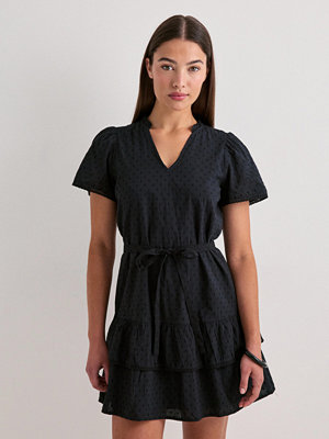 Vero Moda Vmtrine Ss Short Lace Dress Wvn Noo - Svart