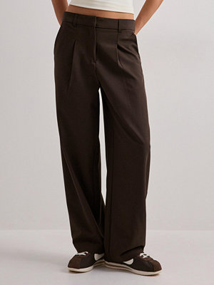Pieces byxor Pcbosella Mw Barrel Pants Noos Bc - Brun
