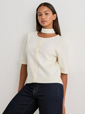 Vero Moda Vmkae 2/4 Scarf Cardigan Knit Exp - Vit