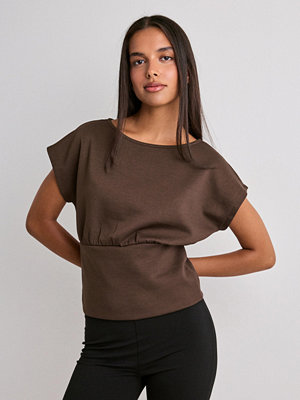 Vero Moda Vmsmilla Sl Waist Top Jrs Exp - Brun