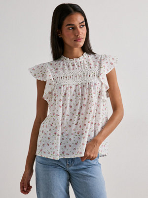 Vero Moda Vmtrine Sl Lace Top Wvn Ga Noos - Blommig