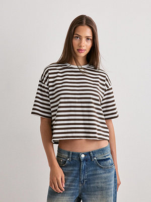Pieces Pcsadie 2/4 Boxy Tee Jrs Noos - Brun