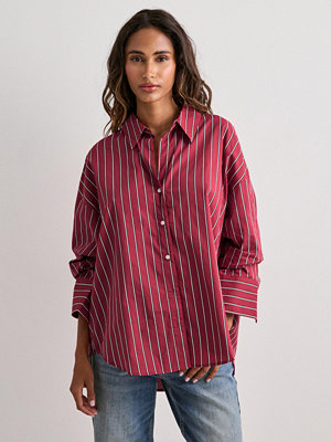 Only Onloregon Nano Ls Shirt Wvn - Röd
