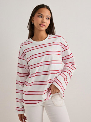 Pieces Pcmila Ls Loose Tee Jrs Noos Bc - Rosa