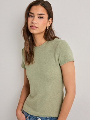 Nelly Knit Slim Tee - Grön