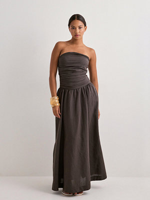Neo Noir Kima Linen Dress - Brun