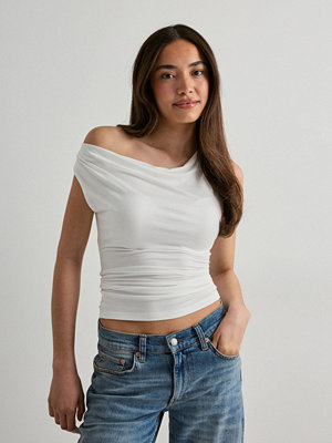 Nelly Ultra Soft Waterfall Top - Vit