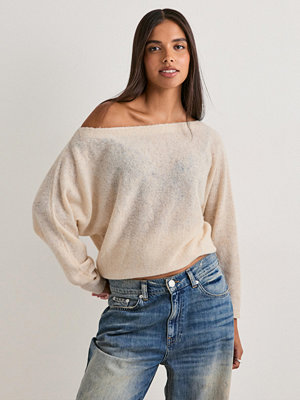 Nelly Slouchy Knit Sweater - Beige